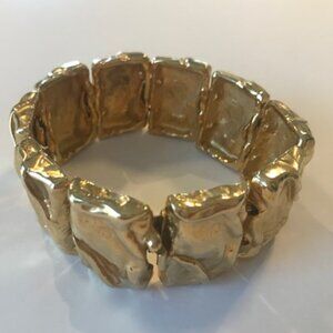 Vintage Gold Plated Rectangles Bracelet by Joanne Cooper